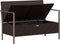 vidaXL - Tuinbank - 2-zits - met - kussens - poly - rattan - bruin