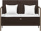 vidaXL - Tuinbank - 2-zits - met - kussens - poly - rattan - bruin