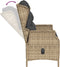 vidaXL - Tuinbank - 2-zits - met - kussens - poly - rattan - bruin