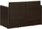 vidaXL - Tuinbank - 2-zits - met - kussens - poly - rattan - bruin