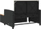 vidaXL - Tuinbank - 2-zits - met - kussens - poly - rattan - en - acaciahout - zwart