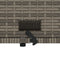 vidaXL - Tuinbank - 2-zits - met - kussens - poly - rattan - en - acaciahout - grijs