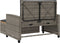 vidaXL - Tuinbank - 2-zits - met - kussens - poly - rattan - en - acaciahout - grijs