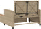 vidaXL - Tuinbank - 2-zits - met - kussens - poly - rattan - en - acaciahout - beige