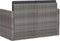 vidaXL - Tuinbank - 2-zits - met - kussens - poly - rattan - grijs