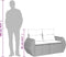vidaXL - Tuinbank - 2-zits - met - kussens - poly - rattan - grijs