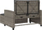 vidaXL - Tuinbank - 2-zits - met - kussens - poly - rattan - grijs