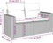 vidaXL - Tuinbank - 2-zits - met - kussens - poly - rattan - grijs