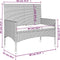 vidaXL - Tuinbank - 2-zits - met - kussens - poly - rattan - grijs