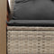 vidaXL - Tuinbank - 2-zits - met - kussens - poly - rattan - grijs