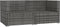 vidaXL - Tuinbank - 2-zits - met - kussens - poly - rattan - grijs