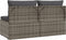 vidaXL-Tuinbank-2-zits-met-kussens-poly-rattan-grijs