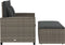 vidaXL - Tuinbank - 2-zits - met - kussens - poly - rattan - grijs