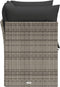 vidaXL - Tuinbank - 2-zits - met - kussens - poly - rattan - grijs