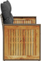 vidaXL - Tuinbank - 2-zits - met - kussens - poly - rattan - grijs