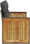 vidaXL - Tuinbank - 2-zits - met - kussens - poly - rattan - grijs