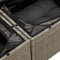 vidaXL - Tuinbank - 2-zits - met - kussens - poly - rattan - grijs