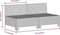 vidaXL - Tuinbank - 2-zits - met - kussens - poly - rattan - grijs