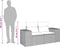 vidaXL - Tuinbank - 2-zits - met - kussens - poly - rattan - grijs