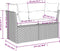 vidaXL - Tuinbank - 2-zits - met - kussens - poly - rattan - grijs