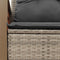 vidaXL - Tuinbank - 2-zits - met - kussens - poly - rattan - grijs