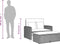 vidaXL - Tuinbank - 2-zits - met - kussens - poly - rattan - grijs