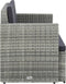 vidaXL - Tuinbank - 2-zits - met - kussens - poly - rattan - grijs