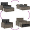 vidaXL - Tuinbank - 2-zits - met - kussens - poly - rattan - grijs