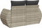 vidaXL - Tuinbank - 2-zits - met - kussens - poly - rattan - lichtgrijs