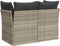 vidaXL - Tuinbank - 2-zits - met - kussens - poly - rattan - lichtgrijs