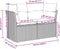 vidaXL - Tuinbank - 2-zits - met - kussens - poly - rattan - lichtgrijs