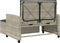 vidaXL - Tuinbank - 2-zits - met - kussens - poly - rattan - lichtgrijs