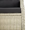 vidaXL - Tuinbank - 2-zits - met - kussens - poly - rattan - lichtgrijs