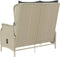 vidaXL - Tuinbank - 2-zits - met - kussens - poly - rattan - lichtgrijs