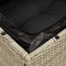 vidaXL - Tuinbank - 2-zits - met - kussens - poly - rattan - lichtgrijs