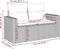 vidaXL - Tuinbank - 2-zits - met - kussens - poly - rattan - lichtgrijs