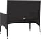 vidaXL - Tuinbank - 2-zits - met - kussens - poly - rattan - zwart