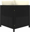 vidaXL - Tuinbank - 2-zits - met - kussens - poly - rattan - zwart