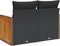 vidaXL - Tuinbank - 2-zits - met - kussens - poly - rattan - zwart