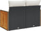 vidaXL - Tuinbank - 2-zits - met - kussens - poly - rattan - zwart
