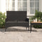 vidaXL - Tuinbank - 2-zits - met - kussens - poly - rattan - zwart
