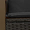 vidaXL - Tuinbank - 2-zits - met - kussens - poly - rattan - zwart