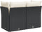 vidaXL - Tuinbank - 2-zits - met - kussens - poly - rattan - zwart