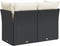 vidaXL - Tuinbank - 2-zits - met - kussens - poly - rattan - zwart