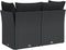 vidaXL - Tuinbank - 2-zits - met - kussens - poly - rattan - zwart
