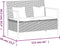 vidaXL - Tuinbank - 2-zits - met - kussens - poly - rattan - zwart