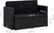 vidaXL - Tuinbank - 2-zits - met - kussens - poly - rattan - zwart