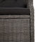 vidaXL - Tuinbank - 2-zits - met - kussens - poly - rattan - zwart