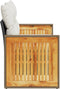 vidaXL - Tuinbank - 2-zits - met - kussens - poly - rattan - zwart
