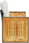 vidaXL - Tuinbank - 2-zits - met - kussens - poly - rattan - zwart